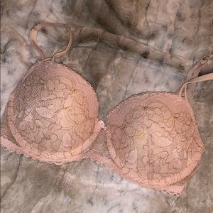 Blush Pink with Gold Details Bra